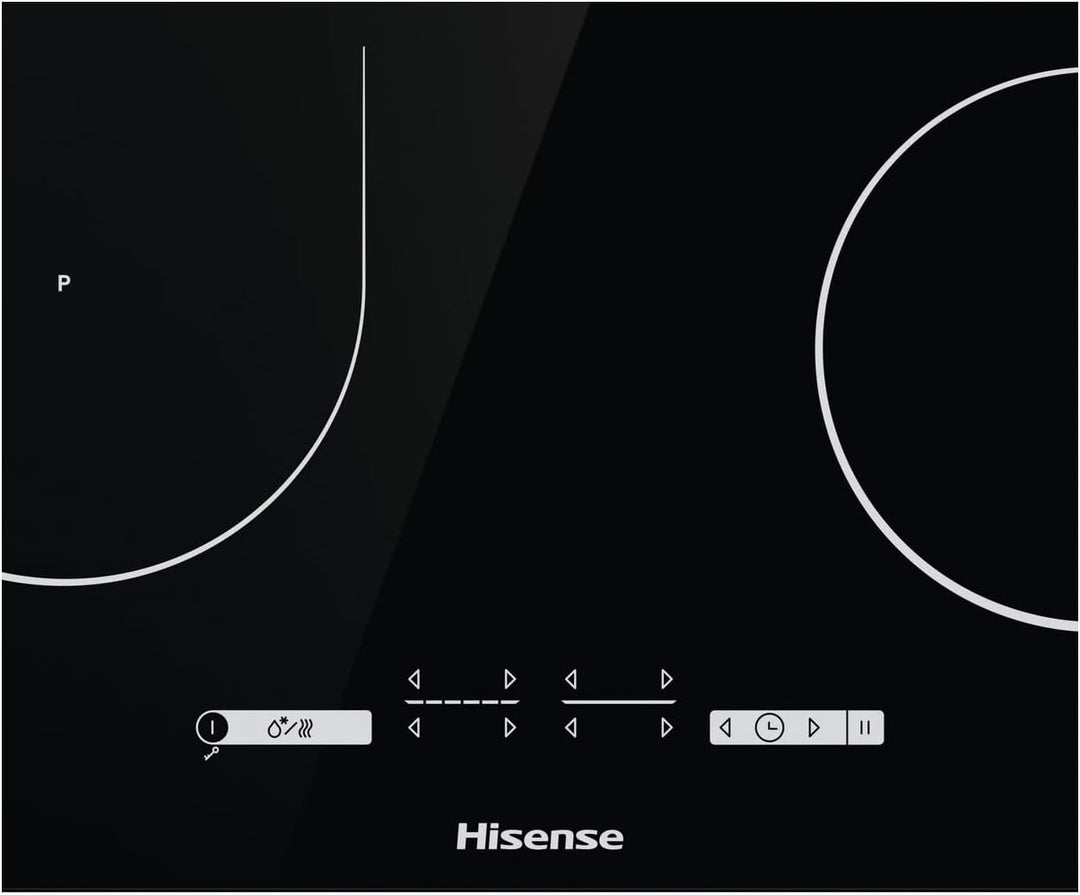 Hisense I6433C7 Induktionskochfeld, 4 Kochzonen mit Bridge-Funktion, Power Boost-Funktion, Kochzeit,