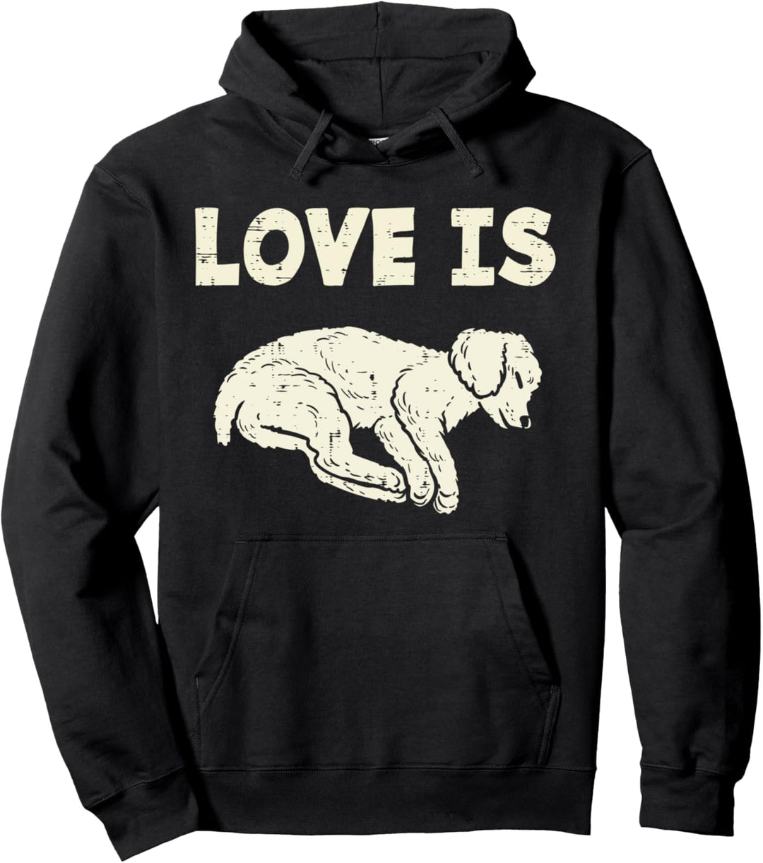 Love Is Poodle Animal Pet Dog Lover Owner Men Women Gift Pullover Hoodie
