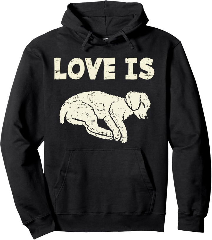 Love Is Poodle Animal Pet Dog Lover Owner Men Women Gift Pullover Hoodie