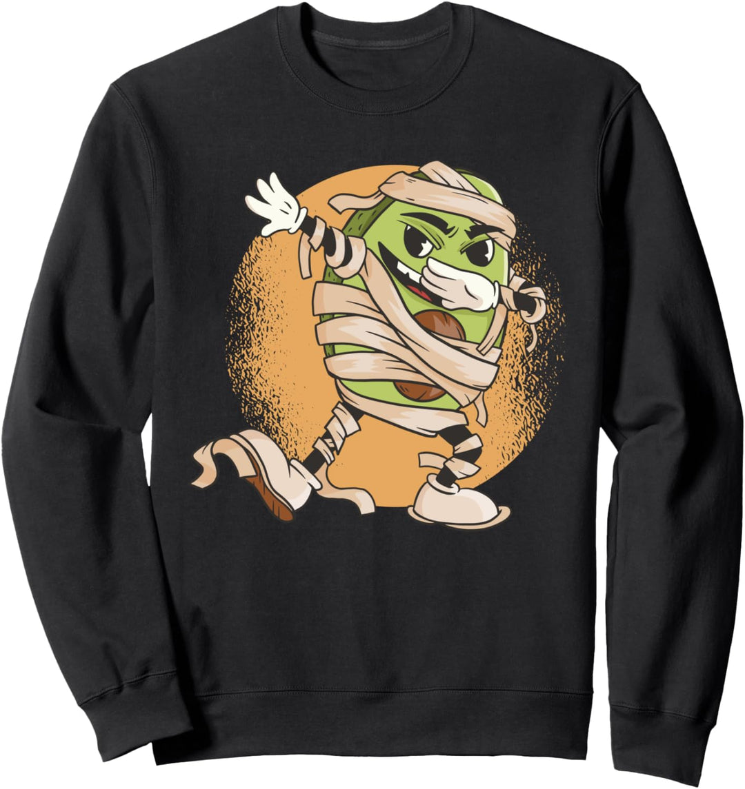 Cool Mummy Avocado Fruit Dab Dabbing Halloween Kostüm Sweatshirt