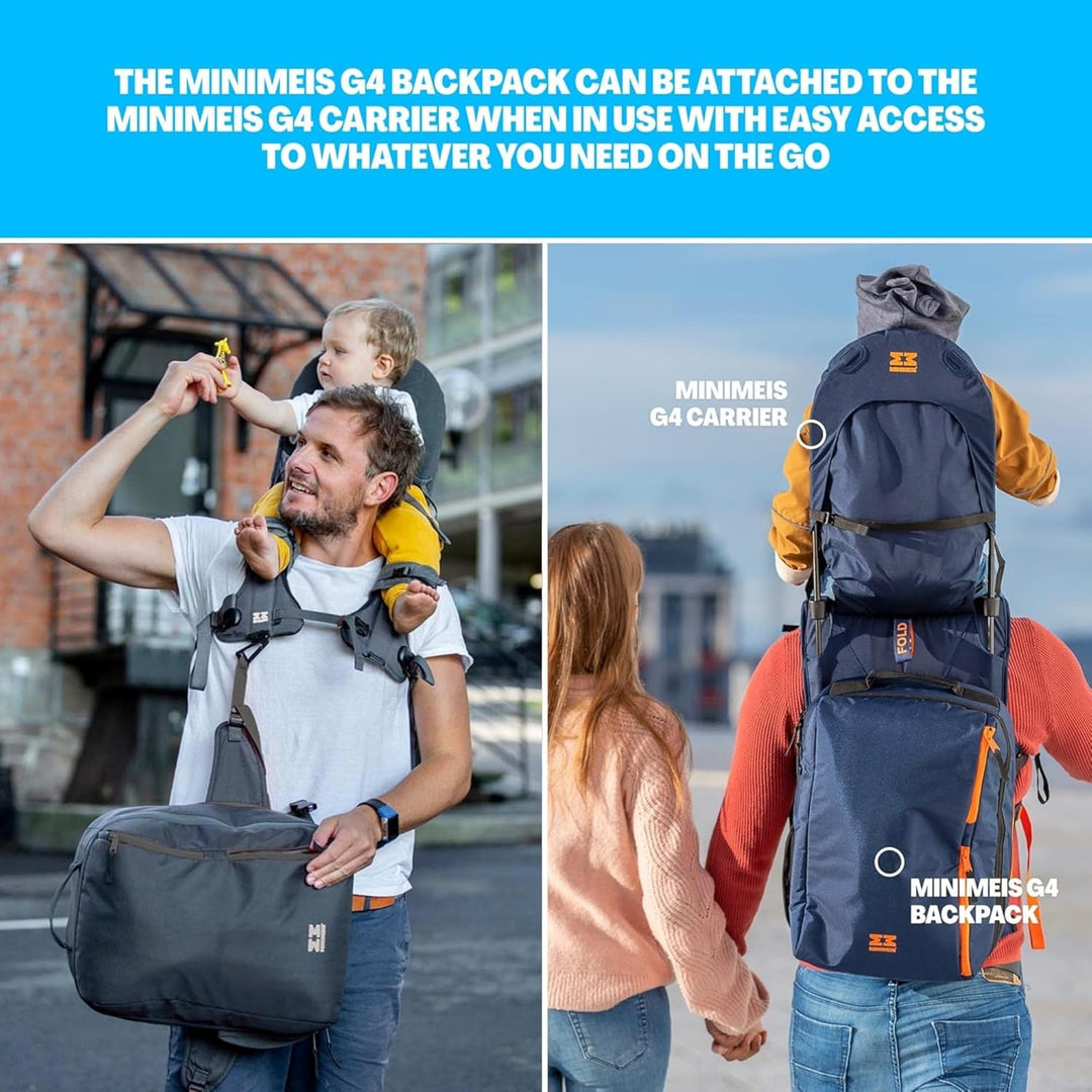 MiniMeis Backpack - der Rucksack passend zur G4 Kinder Schultertrage 28 Liter Anthrazit, 28 Liter An
