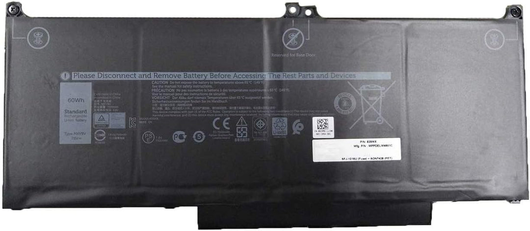 WYGUO MXV9V 5VC2M 05VC2M 829MX 0829MX Laptop-Akku-Ersatz für Dell Latitude 5300 5310 7300 7400 E5300