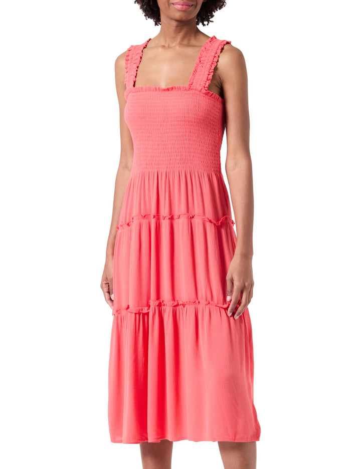 VERO MODA Female Kleid VMMENNY Langes Kleid S Cayenne, S Cayenne