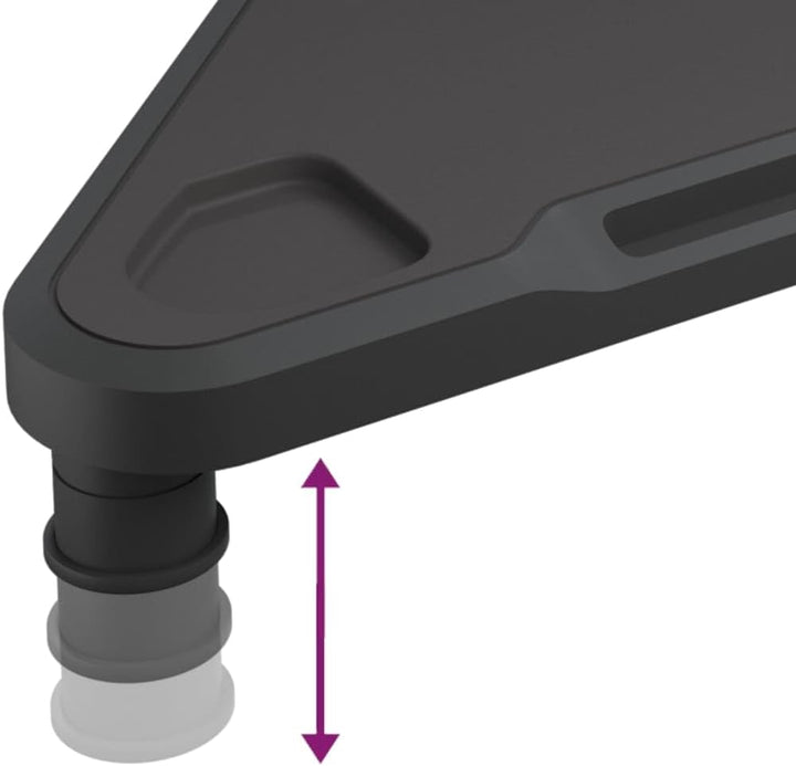 vidaXL Eck Monitorständer Höhenverstellbar Tischaufsatz Bildschirmständer Schreibtischaufsatz Monito