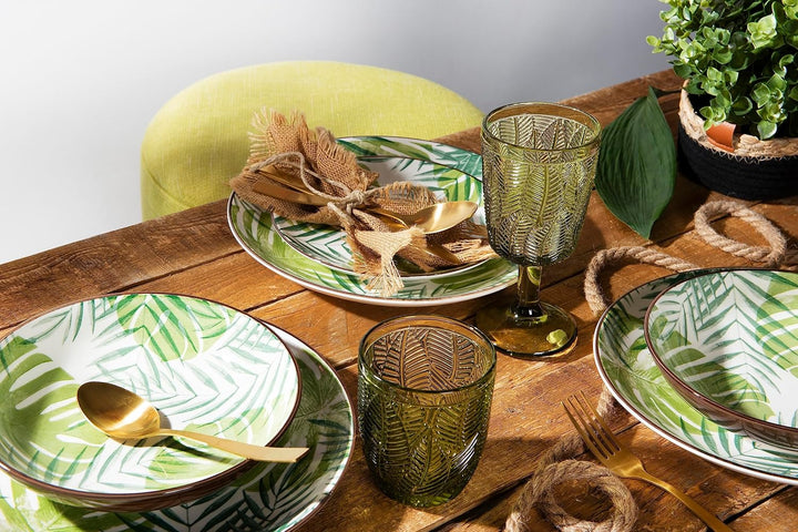 Excelsa 65158 New Panama Set mit 6 Pizzatellern, Porzellan