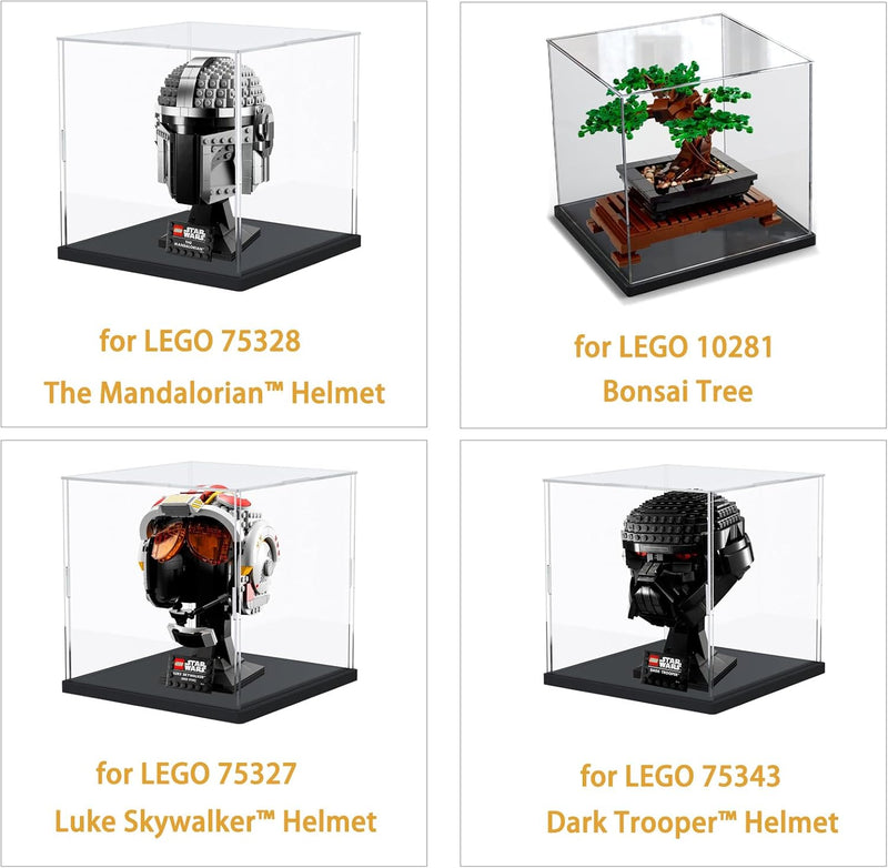 ELEpure acryl vitrine schaukasten transparente für Kollektion Lego Figuren Modell staubdichte Aufbew