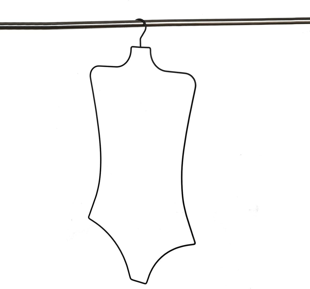 Dessous Aufhänger Draht Körperform Display (Mattschwarz) 10 PCS Bikini Badeanzug hänger, Mattschwarz