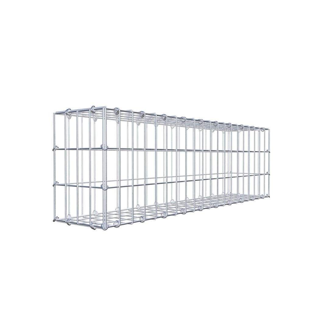 GABIONA - Gabione LxHxT: 100 x 30 x 20 cm - Gabionenmauer für Steine ab 45mm Körnung - Maschenweite