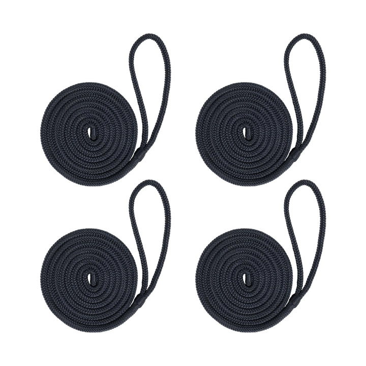 Mesle Fenderleine mit Auge 4er Set, Seil für Fender Boot, Festmacherleine, Seil am Bootsfender befes