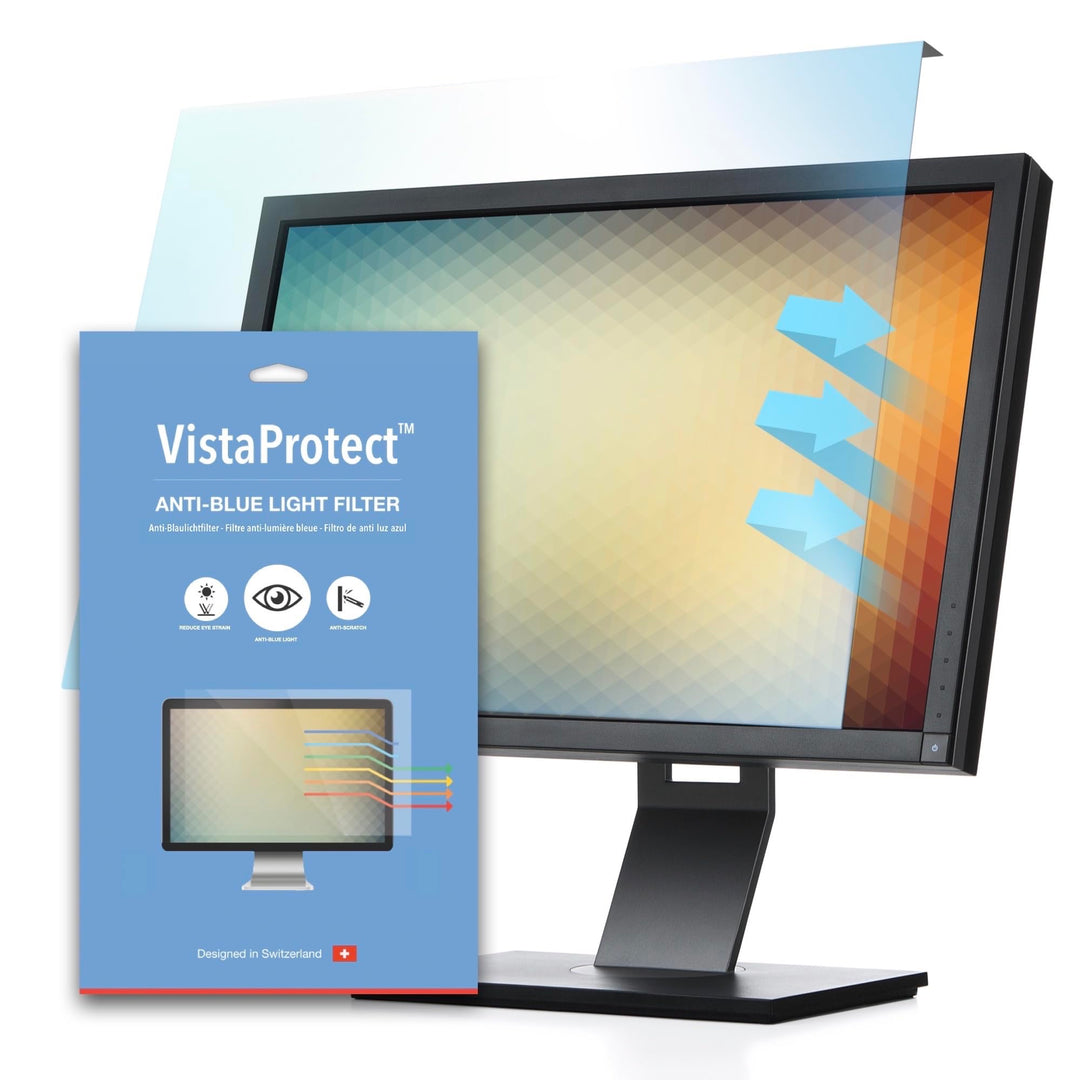 VistaProtect - Premium Anti-Blaulichtfilter und -Schutz für Computermonitore, Abnehmbar (26" bis 27"