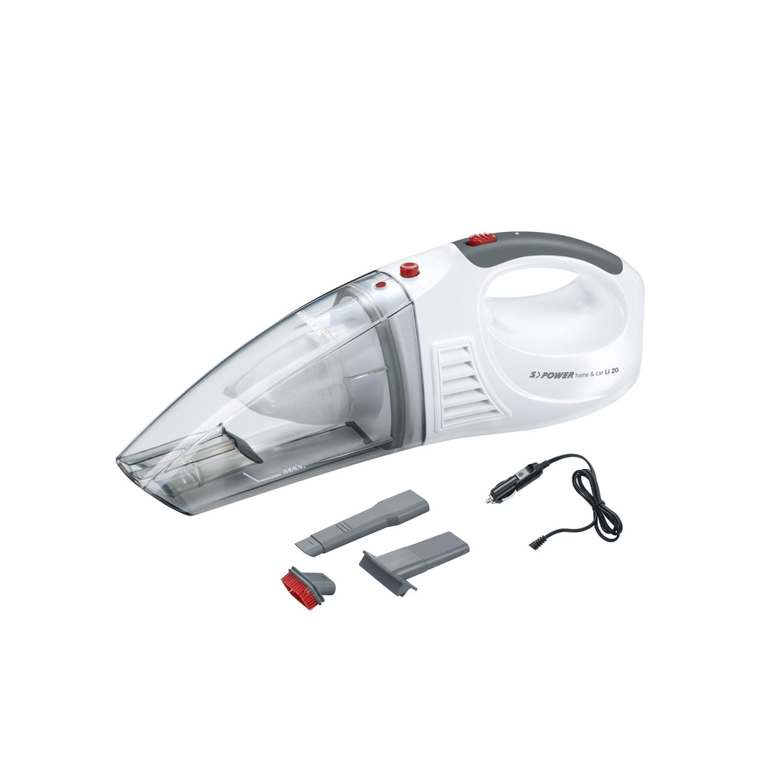 SEVERIN 3-in-1 Akku Handstaubsauger S´POWER home & car Li 20, Handsauger Nass/Trocken mit starkem 7,