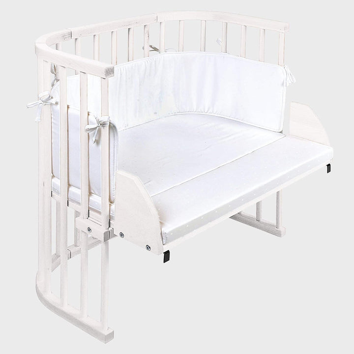 babybay Beistellbett Verlängerungsseite inkl. Matratzenergänzung weiss passend für Modell Original u