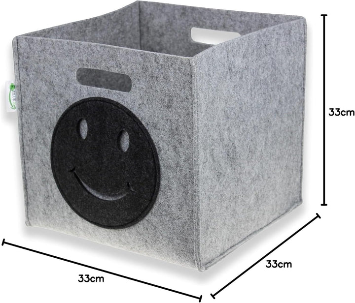 SILUK Kinder Aufbewahrungsbox I Spielzeugkiste für Kinderzimmer I Spielzeug Boxen (33x33x33) Aufbewa
