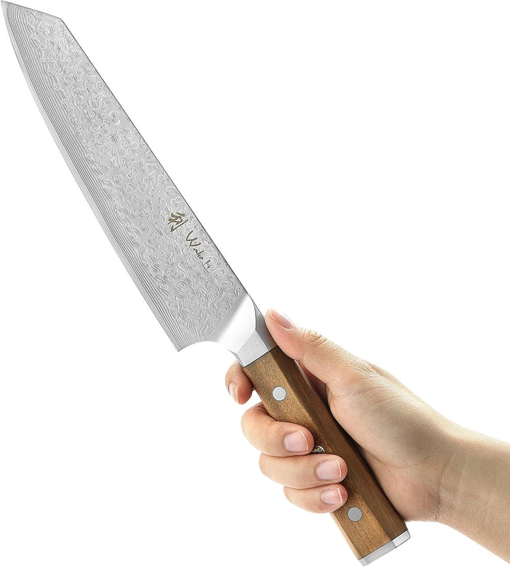 Wakoli Oribu Chefmesser Kiritsuke 20 cm extrem scharfe Klinge aus 67 Lagen I Damast Küchenmesser und