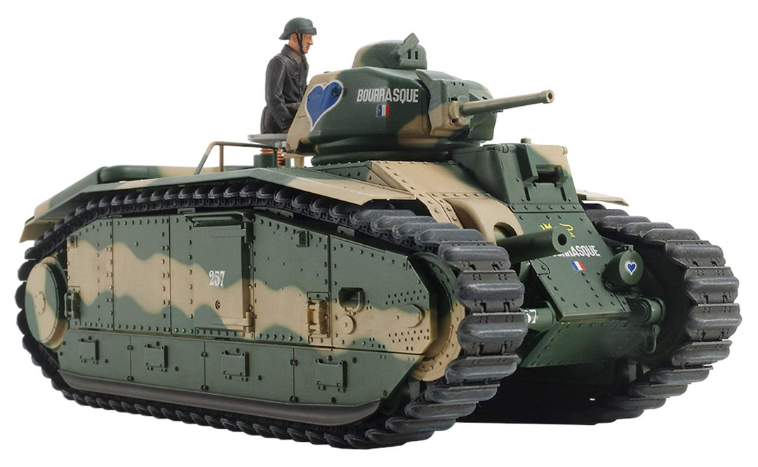 Tamiya 300030058 - 1:35 WWII französische Panzer B1 bis (motor.)
