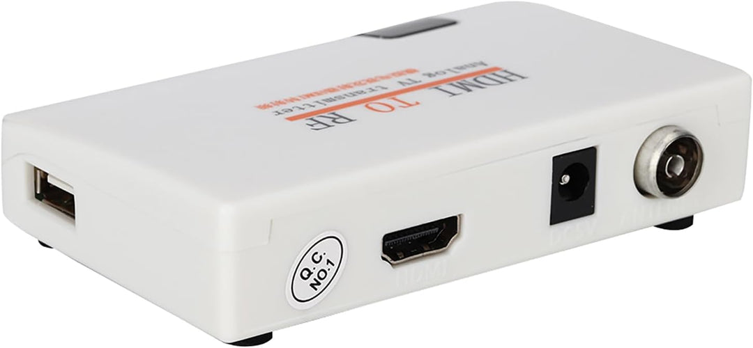 ASHATA HDMI zu Koax HF-Wandler Modulator für TV, HDMI zu HF Koaxial Wandler Adapter Box mit Fernbedi