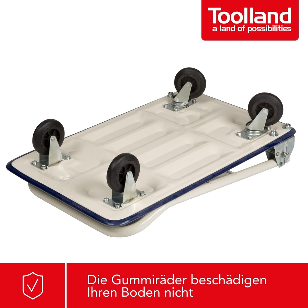 TOOLLAND - QT105 Plattformwagen, 725 cm x 475 cm x 750 cm Abmessungen, Max Tragkraft 150 kg 175947