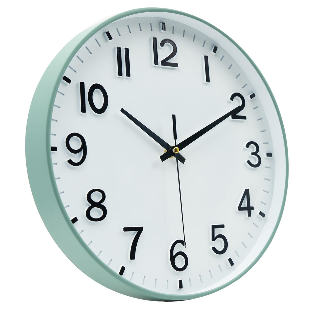 HZDHCLH 30cm Lautlos Wanduhr Schleichende Sekunde mit Arabisch Ziffer ohne Ticken für Dekoration Woh