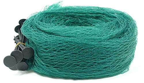 Pondlife Teichnetz 6x4m dunkelgrün, engmaschig: Maschenweite 15mm x 15mm, Laubnetz, Teichabdecknetz