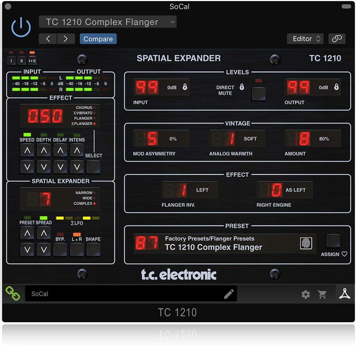 TC Electronic TC1210-DT Einzigartiges Spatial-Expander-Plug-in mit optionalem Hardware-Controller un