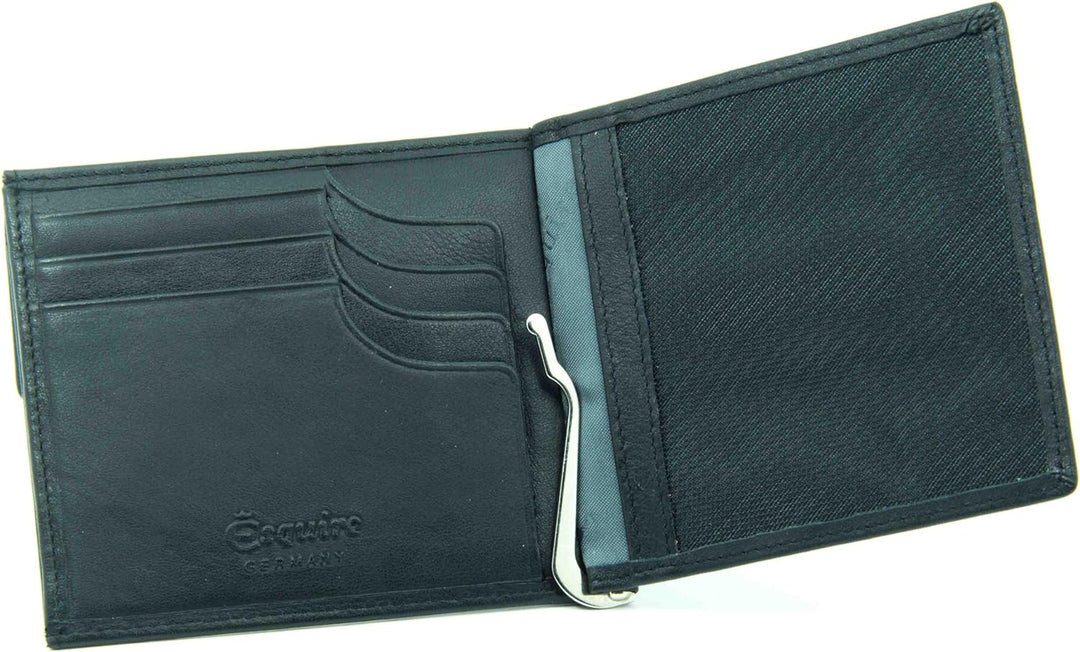 Esquire Geldklammer Logo Klammerbörse Schwarz 256510