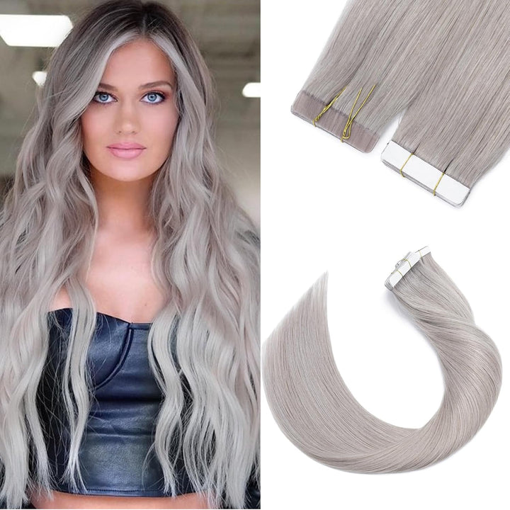 Silk-co Tape in Extensions Echthaar 20stk, leicht Version Tape Extensions Echthaar, Remy Haarextensi