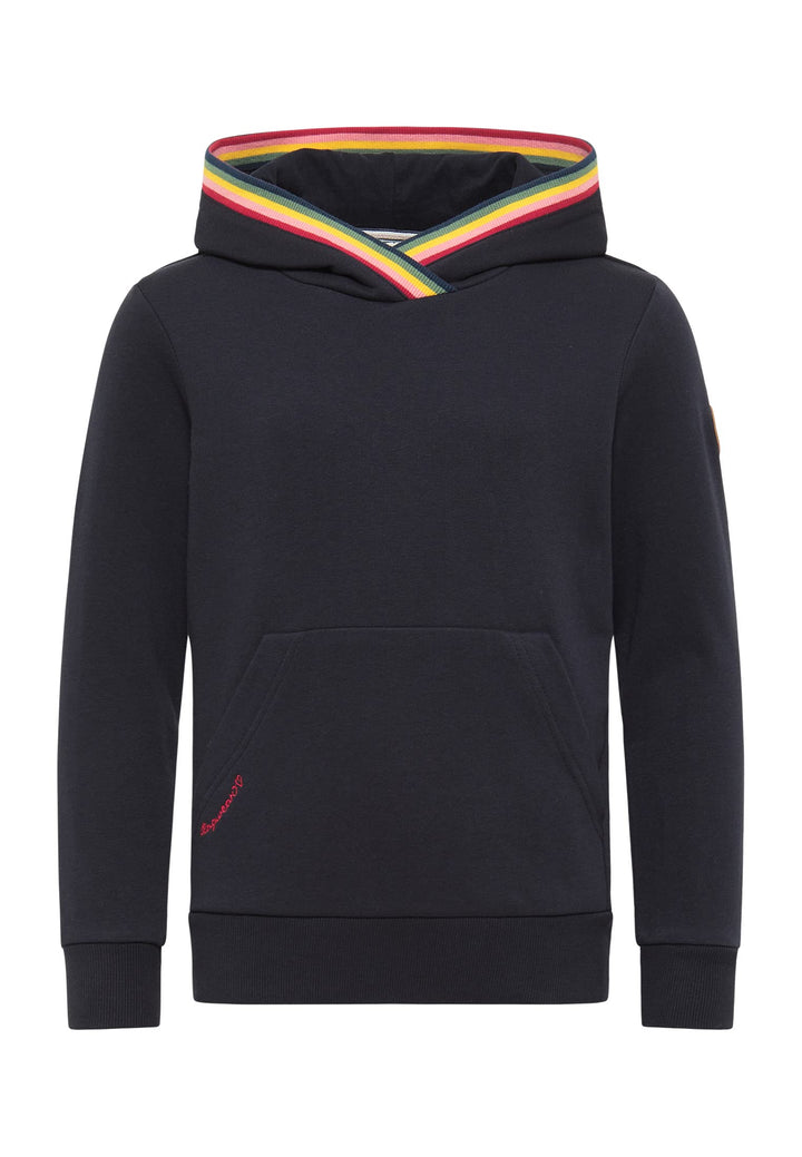 Ragwear Mädchen Sweatshirt Madlenka Sweater Hoodie mit Kapuze Pullover Sweat 140 Navy Blau, 140 Navy