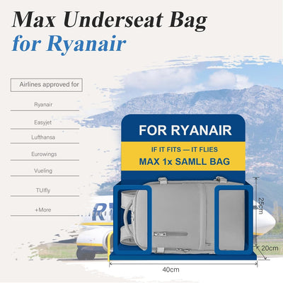 VMIKIV für Ryanair Handgepäck 40x20x25 Reiserucksack Handgepäck Flugzeug,Handgepäck Rucksack Kein Ha