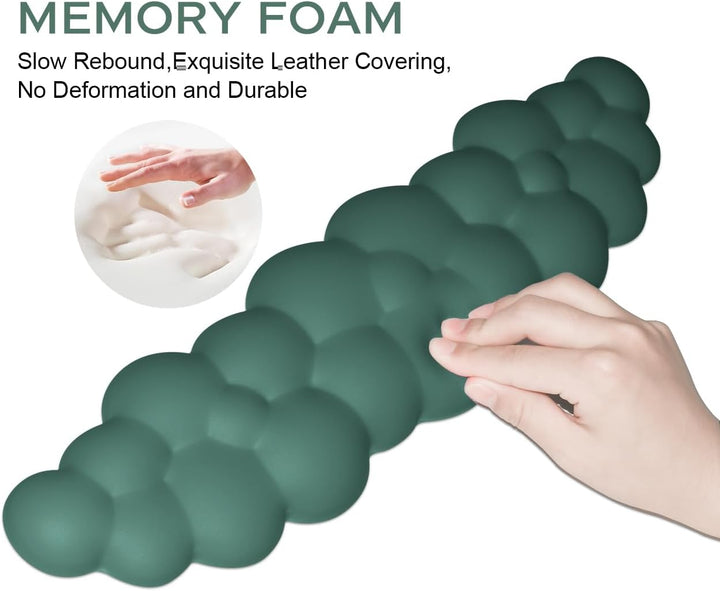 JIKIOU Tastatur-Handgelenkauflage in Wolkenform, mit rutschfester PU-Basis, bequemer Memoryschaum, f