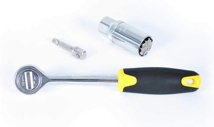 Multi Grabber – Universalschlüssel mit 8-21mm für Schrauben, Muttern & mehr – Inkl. Universalnuss, R