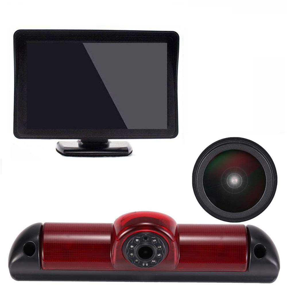 Dynavsal 【Super HD Rückfahrkamera Set】 4.3 Zoll TFT LCD Farbdisplay Auto Monitor + 1280 * 720 Pixel