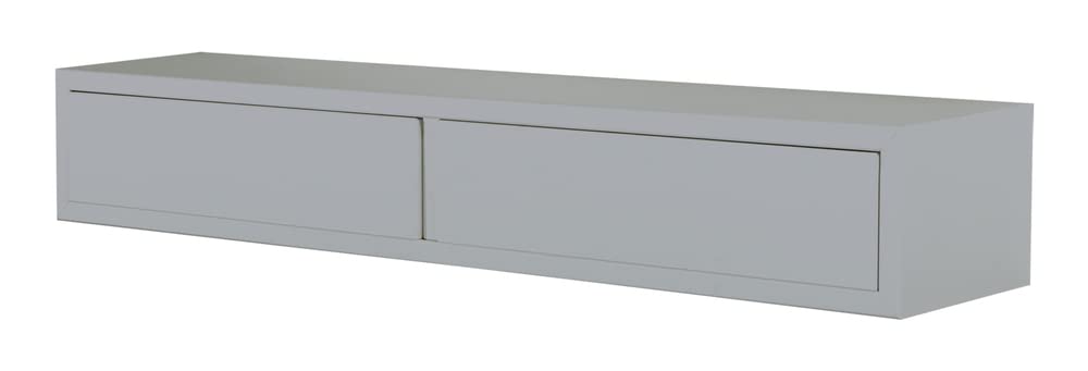 MODULARREDO | Domino Wandregal mit Schublade, Hängender Nachttisch, Wandregal, 88,2 x 13,4 x 20 cm,