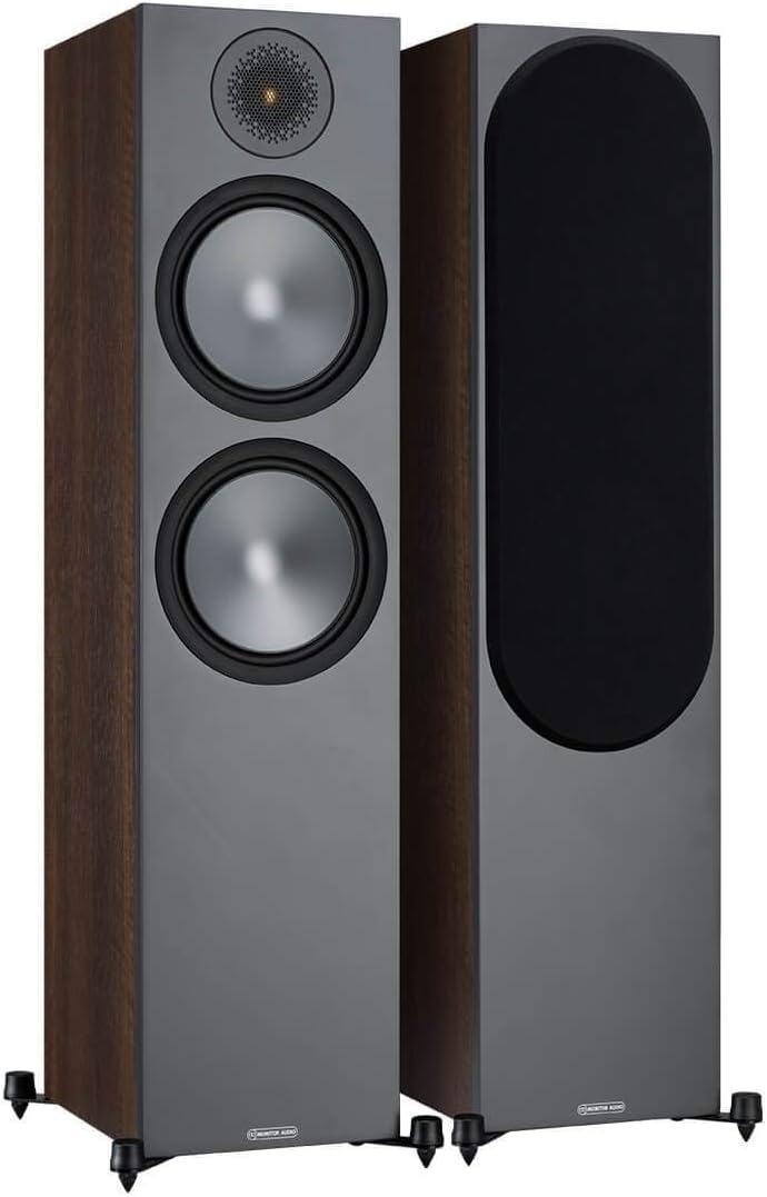 Monitor Audio Bronze 500 6G | Farbe: Walnuss | Standlautsprecher | Paar | Stereo & Heimkino | 2,5-We