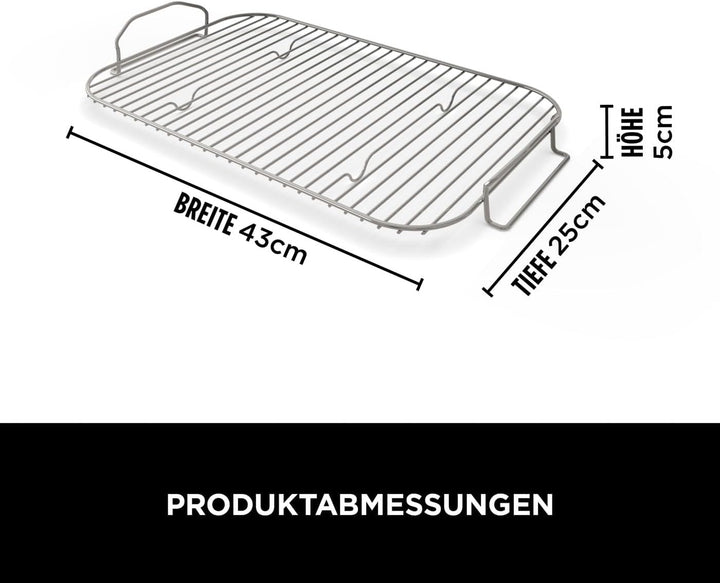 Ninja Woodfire XL Röst- & Räucher-Grillrost, perfekt zum Räuchern grosser Fleischstücke, leicht zu r