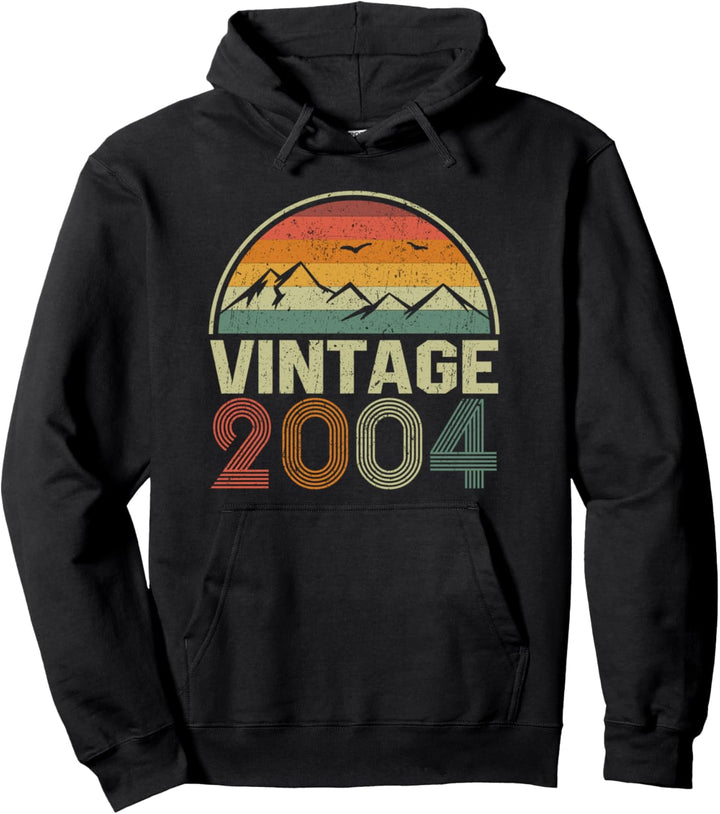 20. Geburtstag Geschenkidee Vintage 2004 Pullover Hoodie