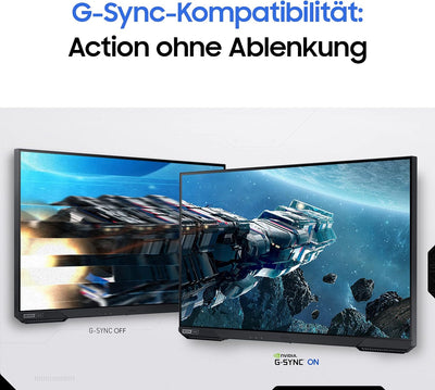 Samsung Odyssey G5A Gaming Monitor LS32AG520PUXEN, 32 Zoll, WQHD-Auflösung, 1440p, AMD FreeSync Prem