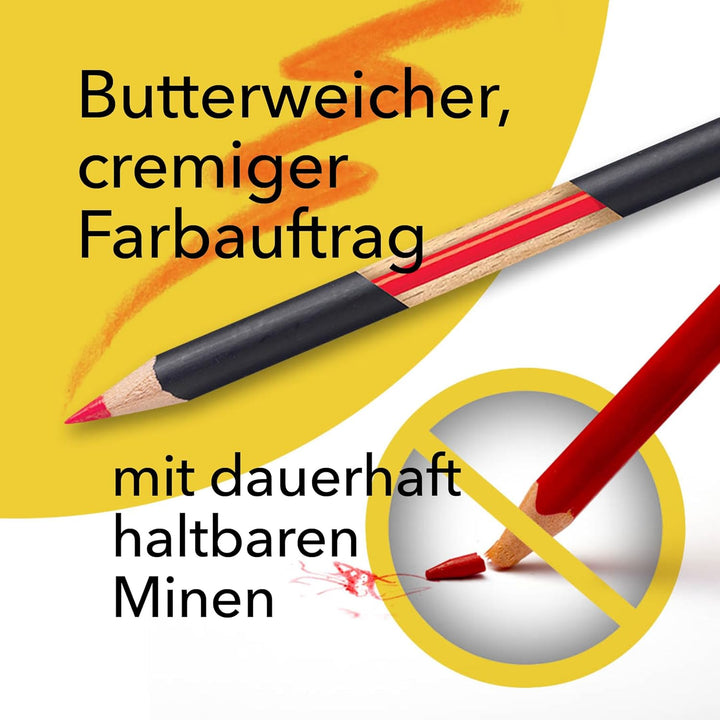 Castle Art Supplies 72 Buntstifte Set |Hochwertige Farbminen mit weichem Kern für erfahrene Künstler