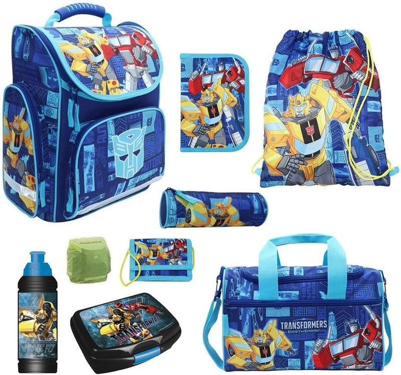 Familando Transformers Schulranzen 1. Klasse für Jungen und Mädchen · ergonomischer Tornister · Jung