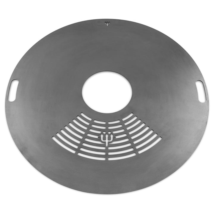 FireDeifi Grillplatte | Feuerplatte | Plancha | BBQ für Feuertonne, Feuerschale und Kugelgrill – Ø80