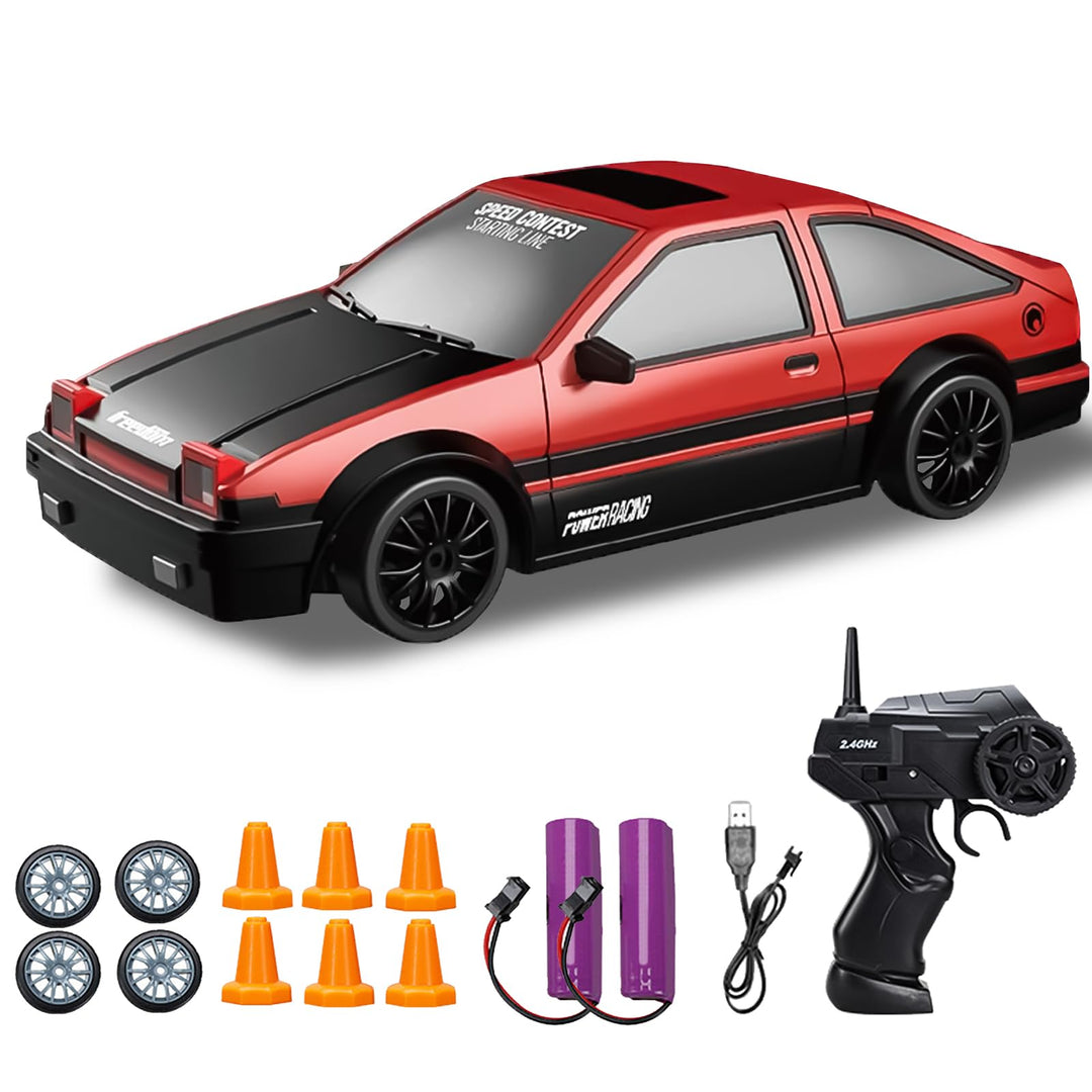 DYOUen RC Drift Car, 1:24 Rennen mit 4WD Ferngesteuertes Auto 2.4Ghz Spielzeugauto Rennauto mit Arbe