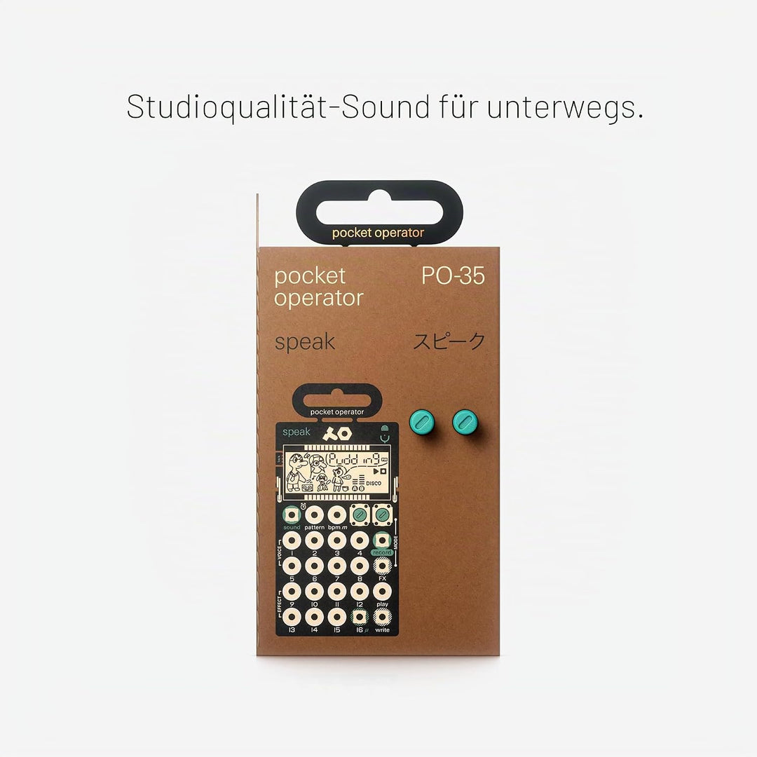Teenage Engineering PO-35 Speak Pocket Operator - Vocal-Synthesizer und Sequenzer mit eingebautem Mi