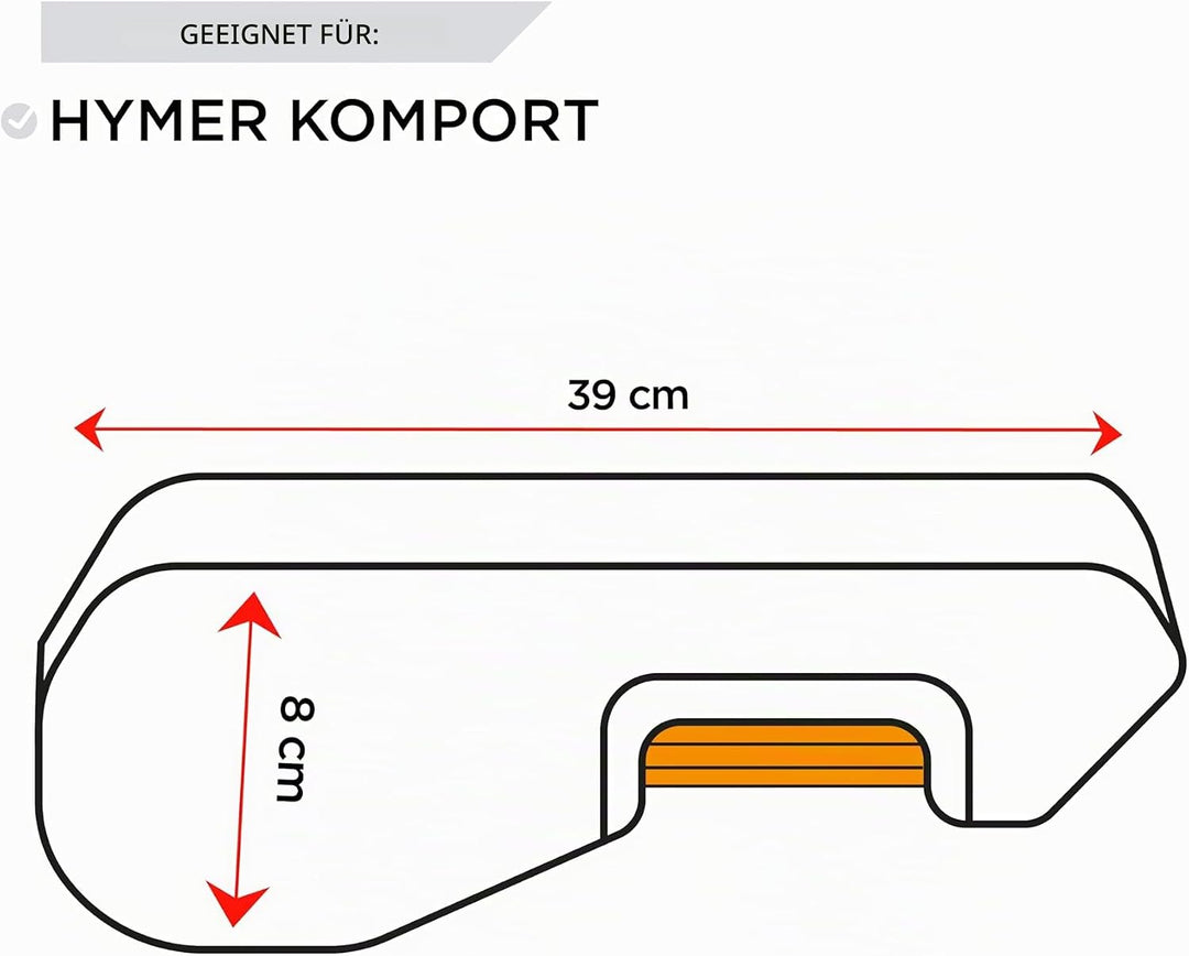 Armlehnenbezug für Vordersitze 4er Set, Schwarz, Auto Stuhl Armlehnenbezug passend für Hymer Komfort