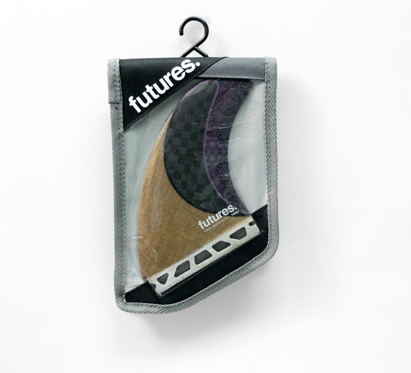 Futures Rasta Honeycomb Twin Surfboard Fin Jute Carbon Purple Einheitsgrösse, Jute Carbon Purple Ein