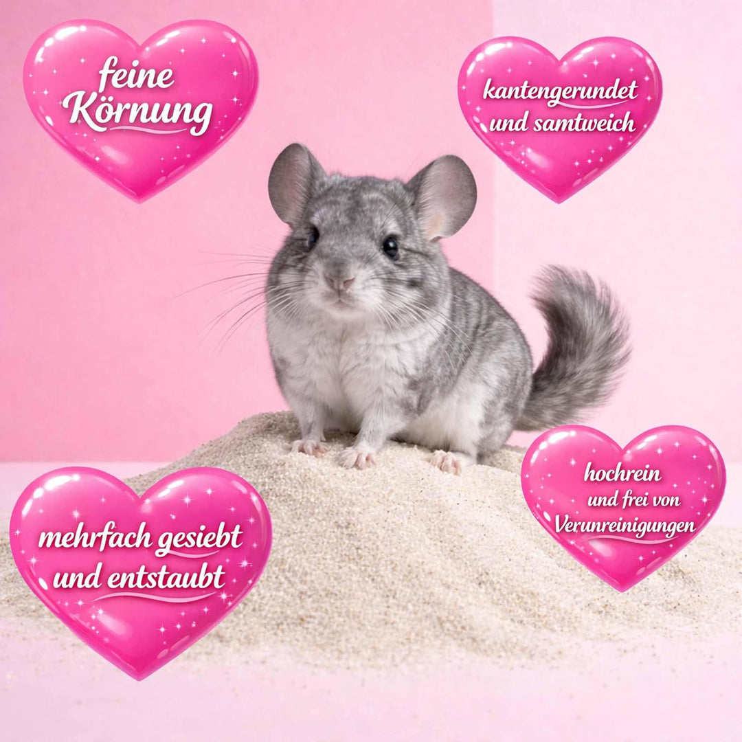 Samore 25 KG CHINCHILLASAND PREMIUMSAND Chinchilla Sand BADESAND HOCHREIN SAMTWEICH H1 INNERHALB VON