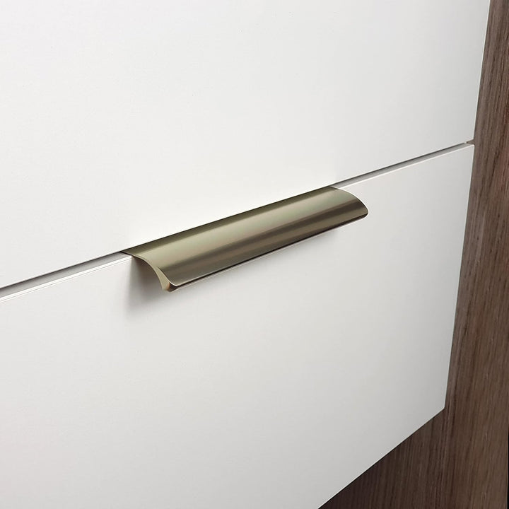 M4TEC Verdeckte Fingerzug-Griffe aus Metall Kantendesign Moderne Küchentürgriffe Schrankzuggriffe Sc