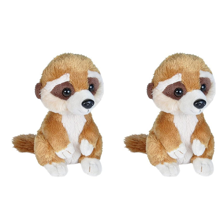 Wild Republic 21130 Hug 'EMS Plüschtier, Kuscheltier, Erdmännchen 18 cm (Packung mit 2) 17,78 cm (7