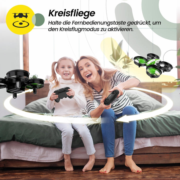 Holy Stone HS210 Mini Drohne für Kinder, RC Quadrocopter Helikopter Ferngesteuert mit 3 Akkus 21 Min