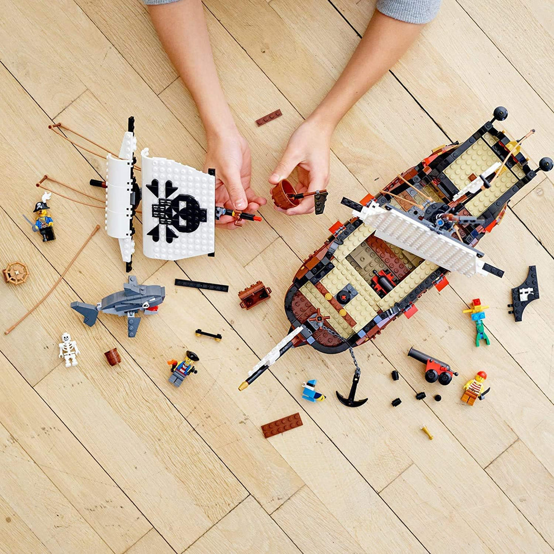 LEGO Creator 3in1 Pirate Ship 31109 Building Playset for Kids who Love Pirates and Model Ships, Make
