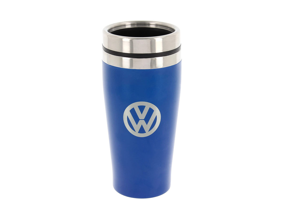 BRISA VW Collection - Original Volkswagen Isolierter Edelstahl Thermo-Becher (Doppelwandig/450ml/Bla