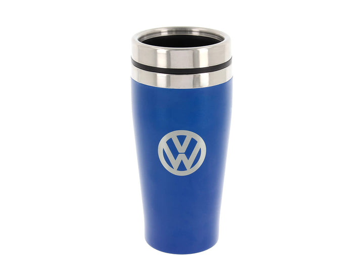 BRISA VW Collection - Original Volkswagen Isolierter Edelstahl Thermo-Becher (Doppelwandig/450ml/Bla